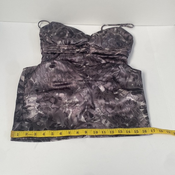 Metallic shimmery snake leopard print bodycon ruched fitted dress size XS - Picture 7 of 9